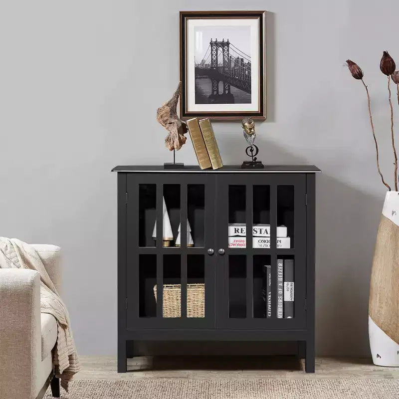 Credenza con ante in vetro