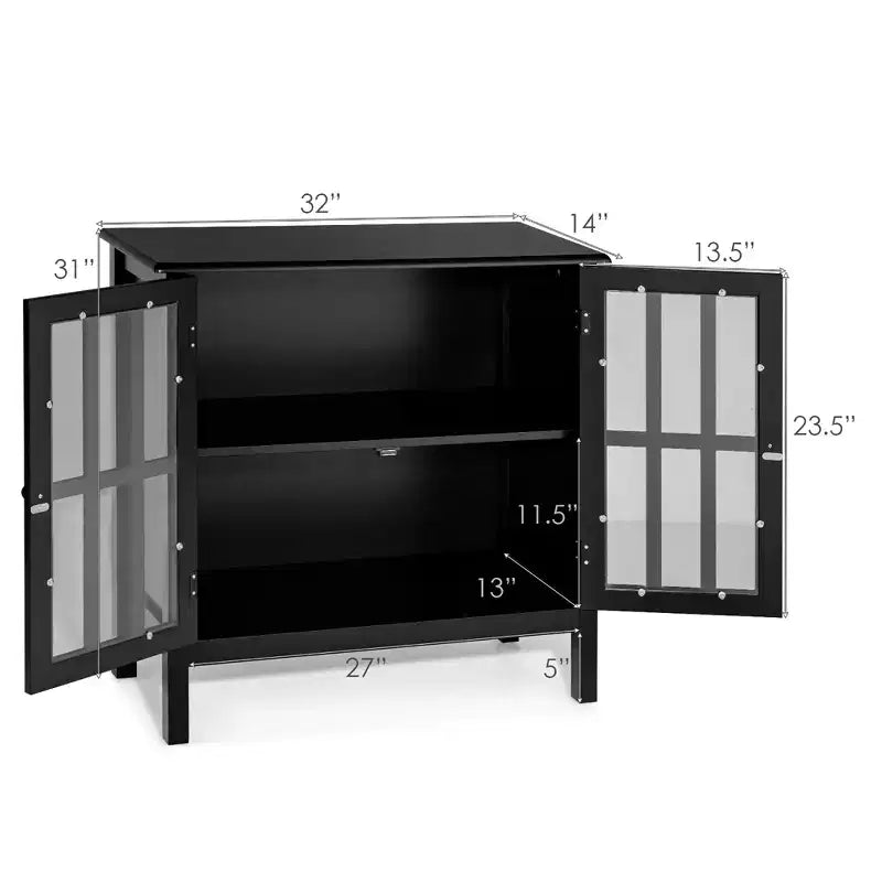 Credenza con ante in vetro