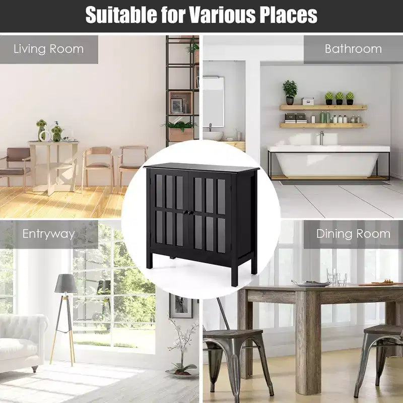 Credenza con ante in vetro