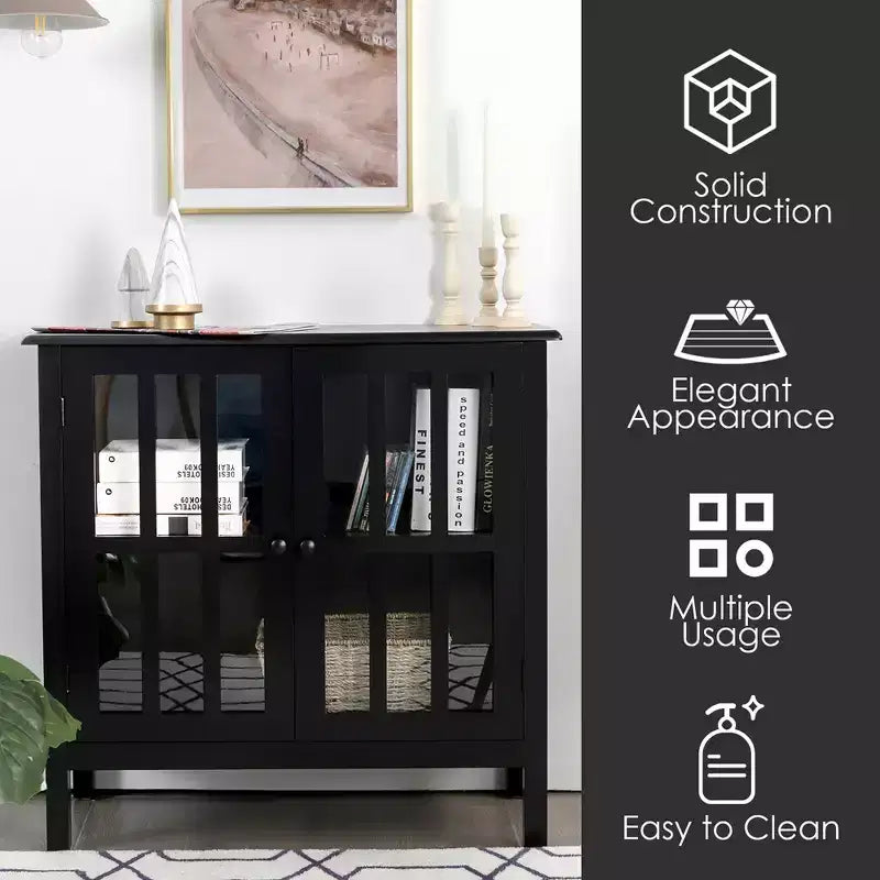 Credenza con ante in vetro