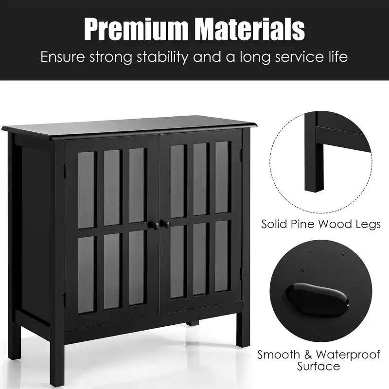 Credenza con ante in vetro